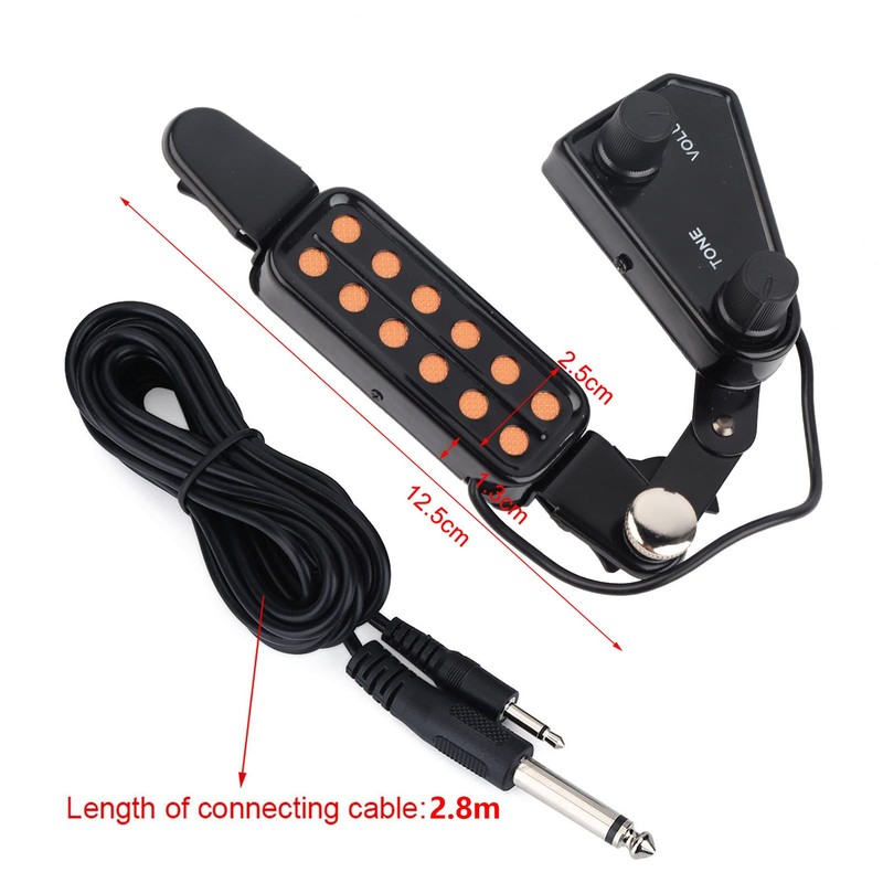 Acoustic Guitar Pickup, 12 Hole Guitar Pickup, Electric Converter Pickup