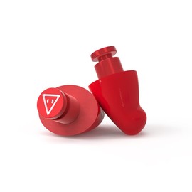 Flare Earshade – Earplugs – Block Sound – Aerospace Aluminium & Super Soft Memory Foam – Red