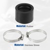 ACROPIX 40mm ID Rubber Black Motorcycle Carburetor Adapter Inlet Inlet