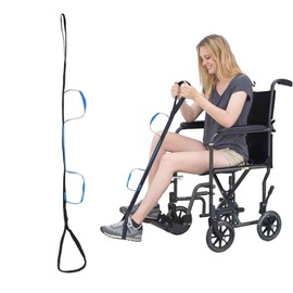 FEZTGVOFA Leg Lifter, Leg Lifter Mobility Aid for Bed, Hip Replacement Recovery Aids, Knee Recovery Aids, Suitable for Hip Lifts, Legs Lifts, Knee Recoverys, for Wheelchair, Bed, Car, Couch(Blue)