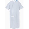 EASY CARE SOLUTIONS | Unisex PATIENT GOWN Blue/Green Diamond Print