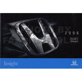 2006 Honda Insight Owner's Manual Original