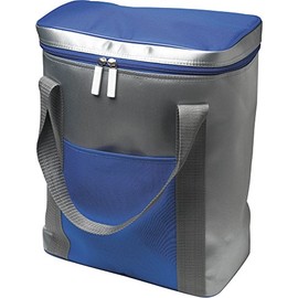 Large Cool Bag – Capacity Fits 6 x 1.5 Litre Bottle Zipper Drawstring, blue