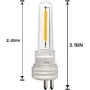 DGE S14 LED Bulb 6 Pack String Light Bulbs 1.5