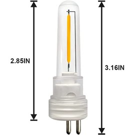 DGE S14 LED Bulb 6 Pack String Light Bulbs 1.5 Watt Replacement Light Bulb, Shatter-Proof and Waterproof IP65