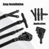 A ABSOPRO 1 Set Car Front Washer Nozzle Kit for