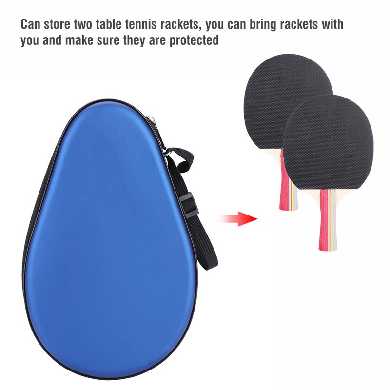 HUIESON Waterproof PU Table Tennis Racket Case Ping Pong Paddle