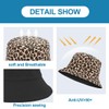 VJUYSW Leopard Print Bucket Hat Reversible Fisherman Hats Fishing Hat
