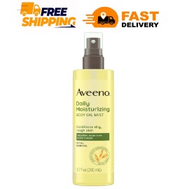 Aveeno Daily Moisturizing Dry Body Oil Mist Oat & Jojoba Oil for Dry Skin 6.7 Oz