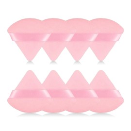RAREIUS 8 Pcs of Triangular Powder Puff Makeup Sponges