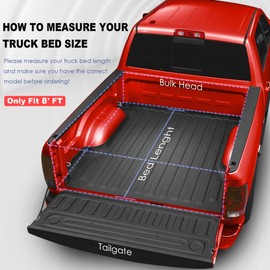 MOSTPLUS Roll-Up Soft Vinyl Truck Bed Tonneau Cover Compatible with 2009-2014 Ford F150 F-150 (Excl. Raptor Series) Styleside 8 FT-97.4 inch