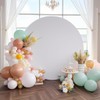 Haefoo 7.2FT White Round Backdrop Cover for 5 to 7.2ft