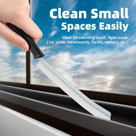 SXhyf Hard Bristle Crevice Cleaning Brush - Multifunctional Gap and Grout Brush for Bathroom, Kitchen, Window and Vehicle (3, White)