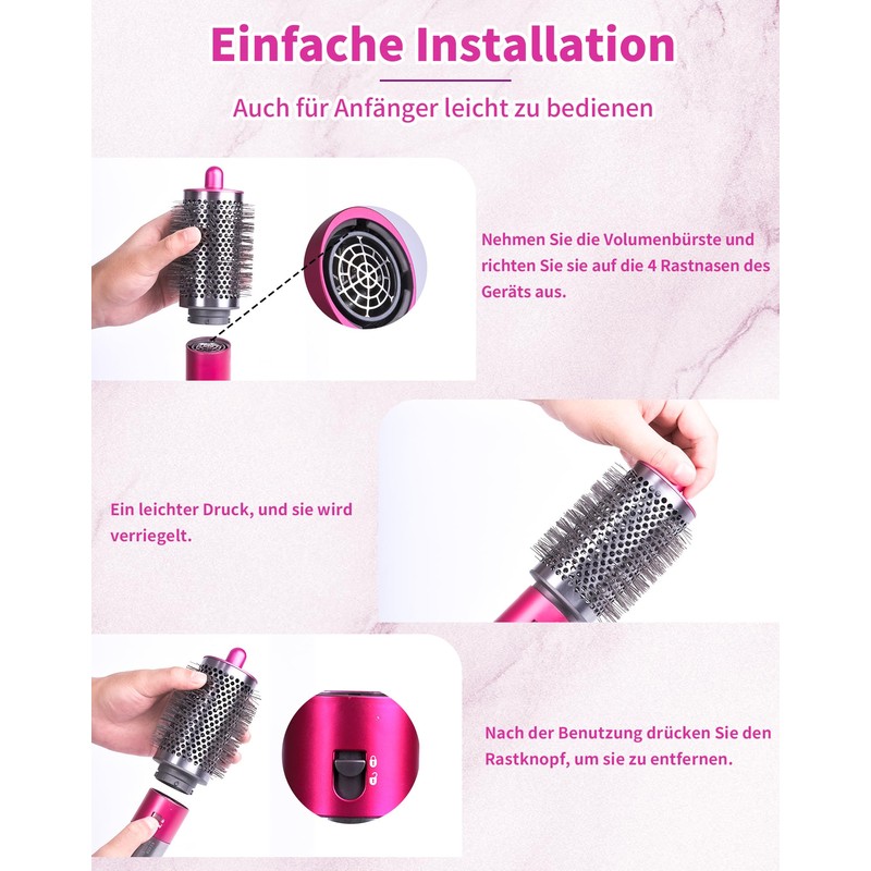 ZITFRI Upgraded Large Round Volume Brush for Dyson for Airwrap