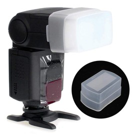 S erounder Flash Softbox Difusor, 3Pcs Mini cámara de Polietileno Reflector de luz Externo Speedlite Caja de luz Suave para 580EX Top Flash Studio Fotografía de Retrato