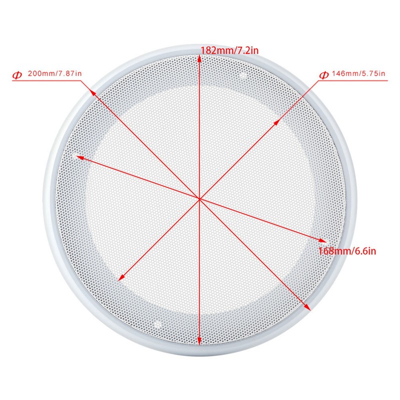 2PCS 6.5/8 Inch Speaker Grille Car Audio Speaker Cover Decorative