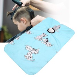 TARSHYRY Kids Haircut Barber Cape, Cartoon Hairdressing Apron Barber Shop Cute Hair Cutting Dyeing Gown Cape(26 * 22 * 2cm-BLUE)