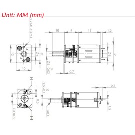 Smell Motor DC 3V Micro Motor, GA12-N20 Dc Electric Motor, for Model Airplane, Electronic Door Lock, Tools (Size : 30)