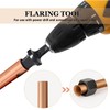 5 Piece Spin Flaring Tool Set, 1/4" Hex Shank HVAC