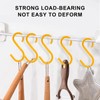 Heavy Duty ABS S Hooks, 6 Pack, 8.26Inch, Yellow, Ideal