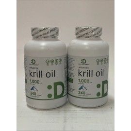 Deal Supplements 2x DEAL SUPPLEMENT Antarctic Krill Oil, 1,000mg Per Serving 240ct Exp 12/2026