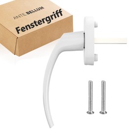 Ante bellum High Quality Aluminium Window Handles White - Safe and Stylish Accessory for Windows and Doors with 35 mm Long Pin. Fits Most Standard Windows (White, Pack of 1)