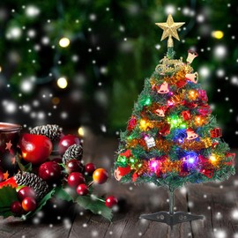 Dream Loom Artificial Christmas Tree, 1.8m Pine with 1000 Tips and 10 m String Lights for Outdoor and Indoor Decoration