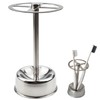 Stainless Bathroom Electric Toothbrush Holder with 4 Slots for Razor,