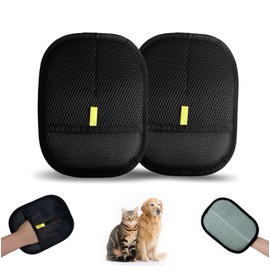 Pet Hair Remover Glove, Electrostatic Pet Hair Remover Glove, Cat & Dog Grooming Glove, Upgraded Fur Removal Tool for Furniture, Carpet, Couch, Car Seat (2pcs)