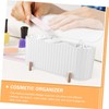Ciieeo Cotton Makeup Puff Storage Box 3-Compartment Dustproof Cosmetics Organizer