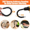 14 Pack Flexible Drill Bit Extensions Set Adapter with Bendy