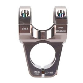 31.8mm Mountain Bike Stem Aluminum Alloy Lightweight DIY Short Handlebar Stem for Replacement Titanium