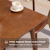 DELAVIN 29.5" Solid Wood Dining Table, Modern Small Dining Table,