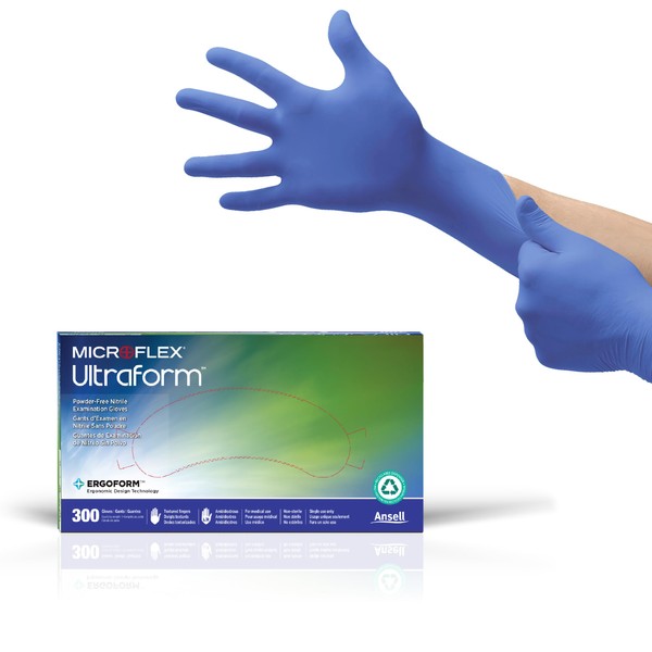 Microflex UF524XS Ultraform Powder Free Nitrile Glove Size Extra Large