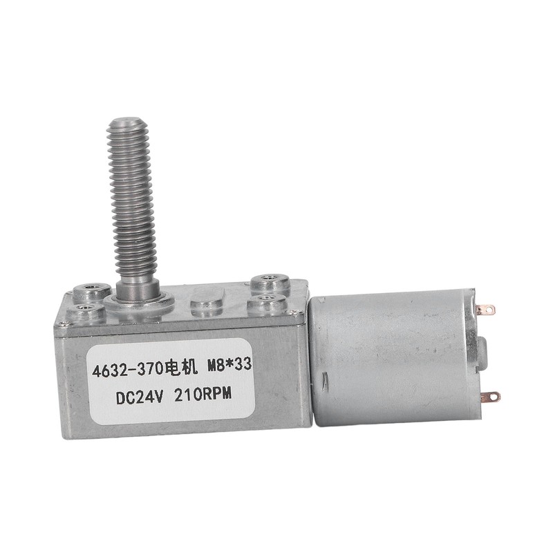 Turbo Worm Geared Motor High Torsion Micro Gearbox DC24V M8x33mm