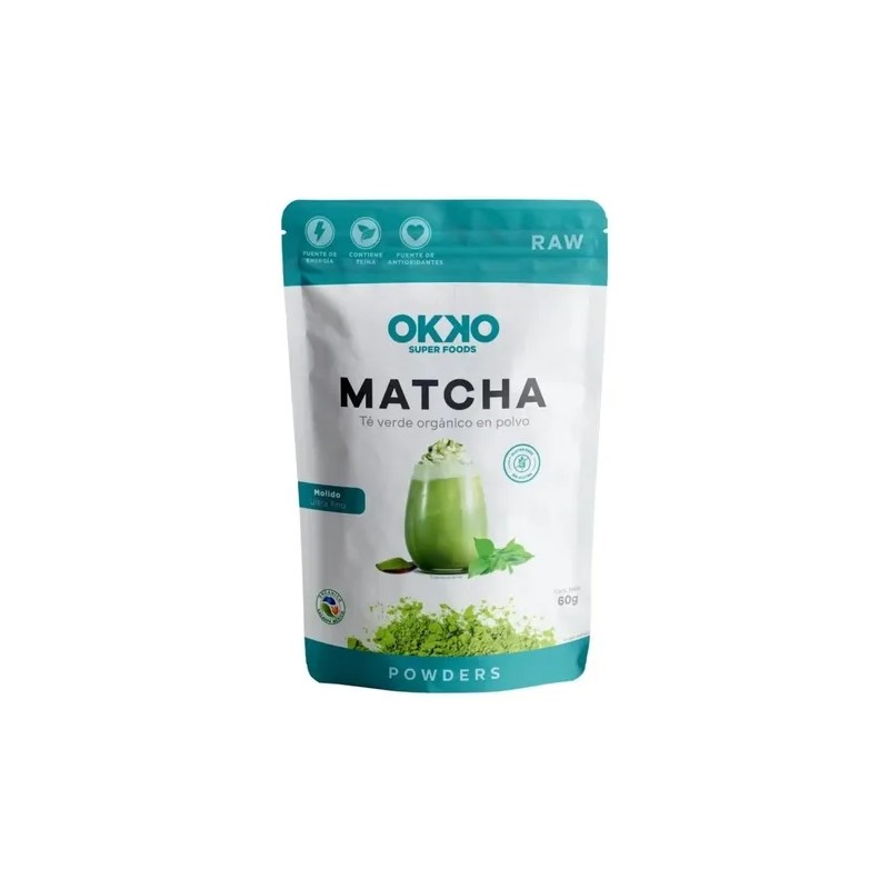Okko Té Verde Matcha Orgánico En Polvo, 60 G
