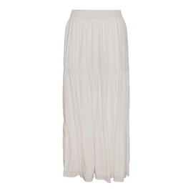 PIECES Women's Pcadelia Hw Ankle Skirt BC A-line Skirt, Birch, L