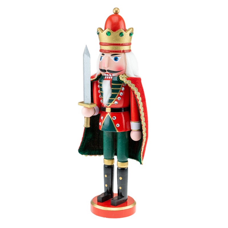 Clever Creations Blue Drummer 14 Inch Traditional Wooden Nutcracker, Festive