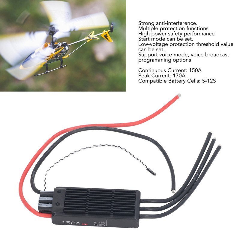 150A Brushless ESC 5‑12S Electric Speed Controller Multi Axis Fixed