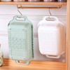 Extendable Over Sink Colander Double Layers Retractable Drainer Basket for