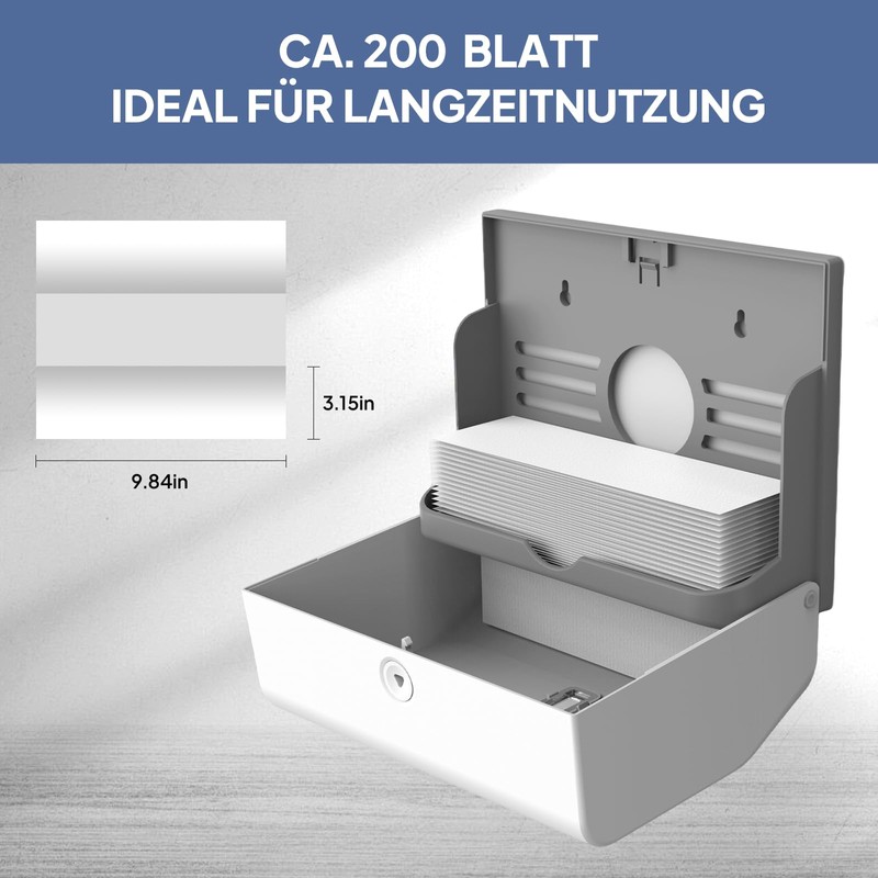 PLUSSEN Paper Towel Dispenser White 6006