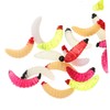 BIUDECO 100pcs Bionic Maggot Bait Soft Paddle Tail Realistic Swim