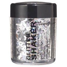 Stargazer Shaped Glitter, Holograhic Moon. Cosmetic gliter shapes that can be used on the face or body.