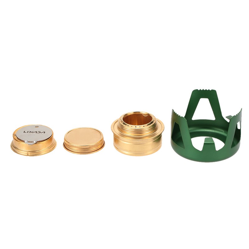 Lixada Copper Alloy Portable Mini Ultra-light Spirit Burner Alcohol Stove
