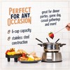 Nostalgia 6-Cup Electric Fondue Pot Set for Cheese & Chocolate