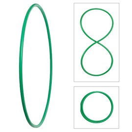 hoopomania Foldable Hula Hoop, HDPE 20 mm, Green, Diameter 105 cm