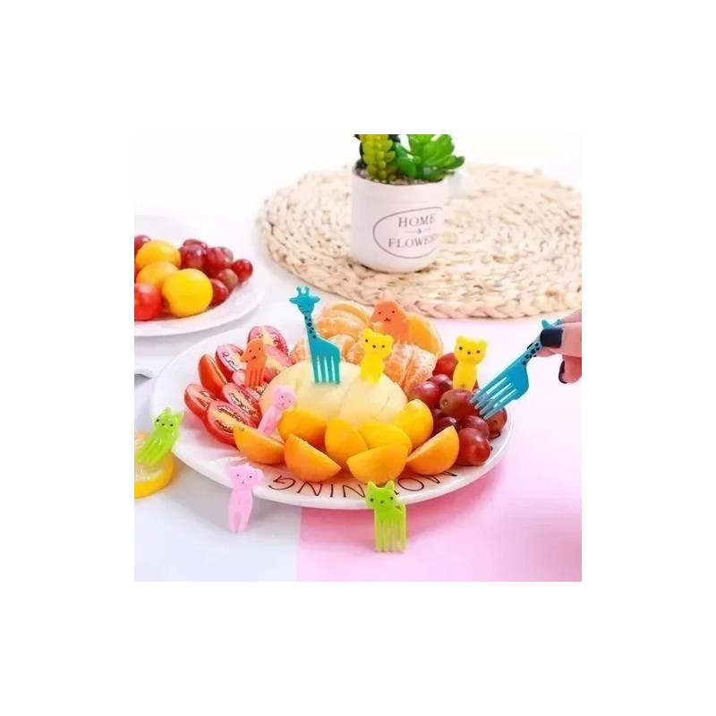 CB Palillos Tenedor De Animales Para Comida De Niños 20pzs