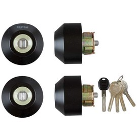 LIXIL (rikusiru) TOSTEM Door Lock Set (yu-sin WX Cylinder) Black Z – 2 a3 – Dhyd