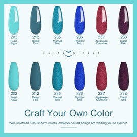 Lavender Violets 6 Colours Acrylic Dip Powder System French Nail Art Manicure Dipping Powder Nail Powder 2-in-1 Base & Top Coat Activator Nail Brush Nail File M221