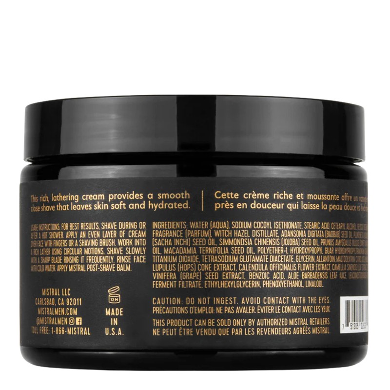 Mistral Salted Gin Shave Cream 255g